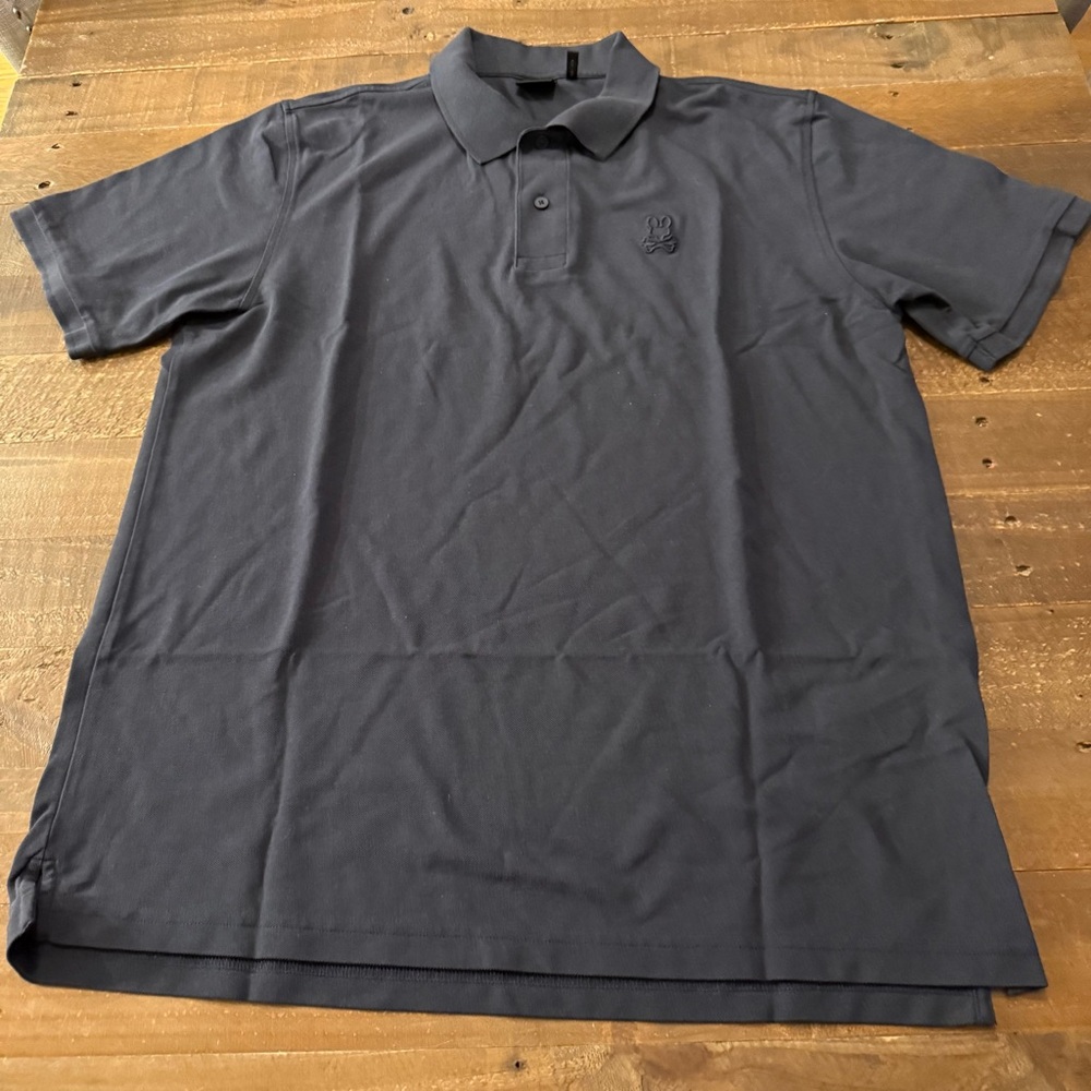 Psycho Bunny Blue Polo Shirt Classic Design